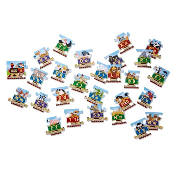 Melissa & Doug Alphabet Express Jumbo Jigsaw Learning Floor Puzzle - Picture 3 of 3